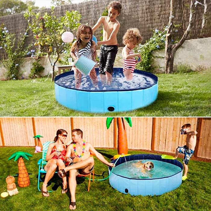 PawlyPool, večnamenski zložljivi bazen, ki se postavi brez napihovanja