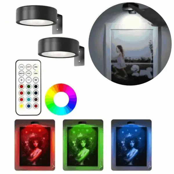 GalleryGlow, magnetna LED svetilka za osvetlitev slik (2 kosa)