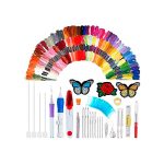 EmbroideryKit, 136-delni komplet niti in drugih najpogostejših pripomočkov za vezenje